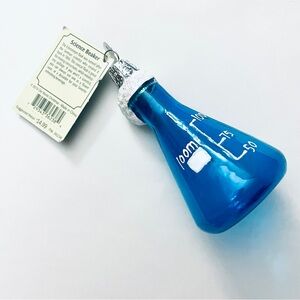 Old World Christmas Science Beaker Erlenmeyer Flask Ornament